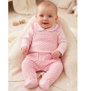 BW-2020-2634: Baby Girls Jacquard 2 Pieces Dungaree Set with Pockets (NB-6 Months)